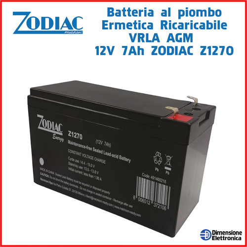 Batteria piombo 12v 7ah - 12v,
