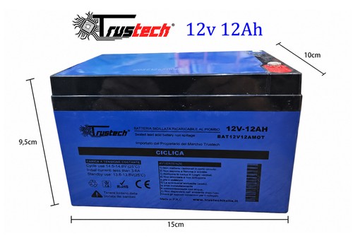 Batteria piombo ciclica 12v - piombo,
