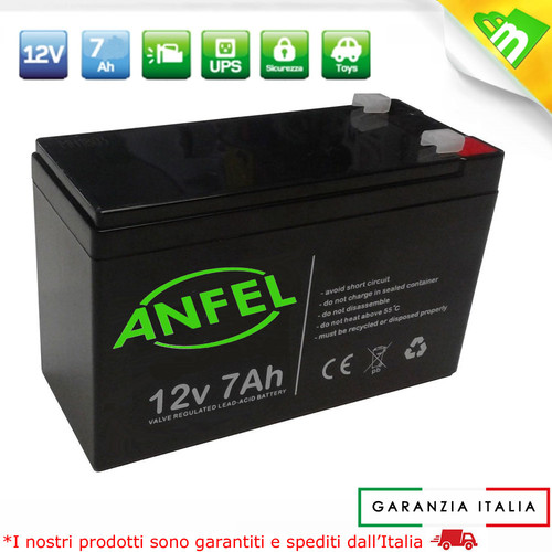 Batteria 12v 7ah ermetica - 12v,