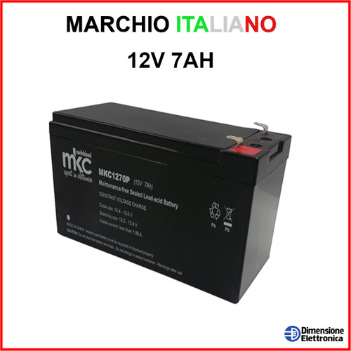 Batteria piombo 12v 7ah agm - al,