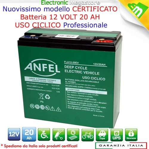 Batteria 12v 20ah - 20ah, gel
