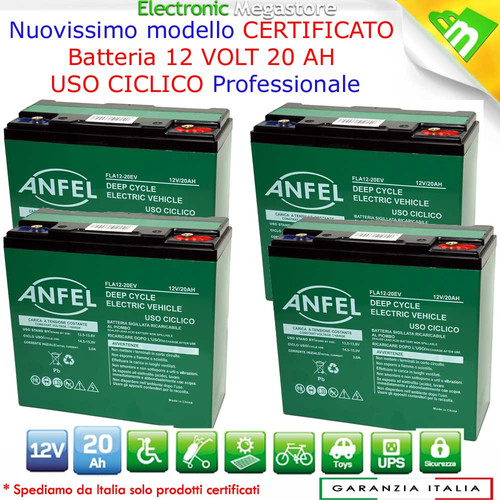Batteria piombo 12v - 12v, 20ah