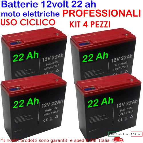 Batterie piombo 12v 24ah uso - batterie,