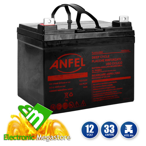 Batteria piombo 12v 33ah - batteria,